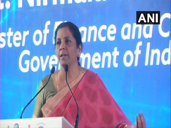 Finance Minister Nirmala Sitharaman while addressing the International Business Conference of Nagarathar on Saturday. [Photo/ANI]