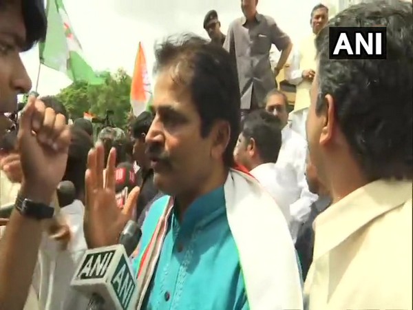 KC Venugopal speaking to ANI on Wednesday. Photo/ANI