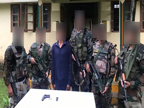 Indian Army unit apprehended one active ULFA(I) cadre (Photo tweeted by Eastern Command)