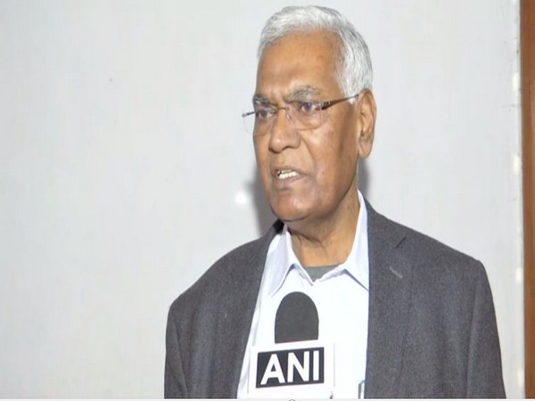 CPI General Secretary D Raja talking to ANI here on Sunday.