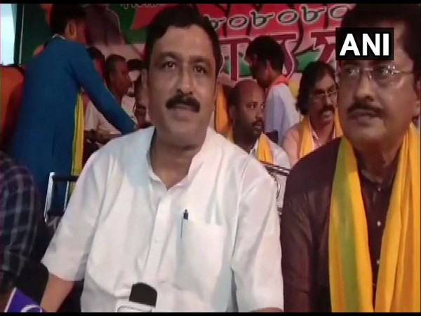 BJP leader Rahul Sinha speaking to reporters on Saturday. Photo/ANI