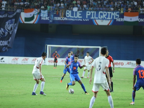 Indian and DPR Korea's players in action during the Intercontinental Cup (Photo/ Indian Football Twitter)