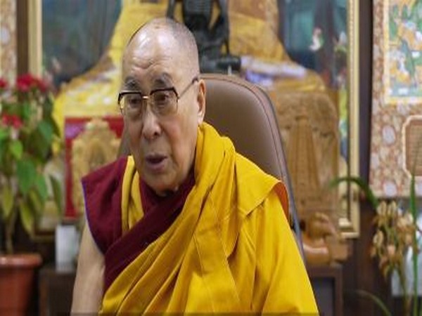 Dalai Lama at the Annual Benefit Concert 2021 held on Thursday in Tibet House, New York.