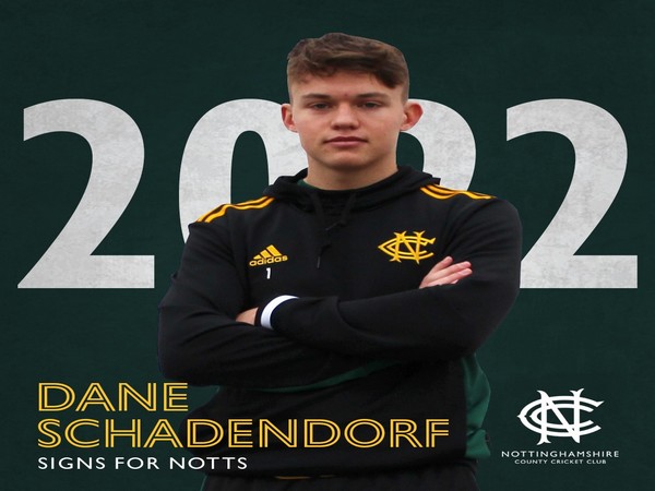 Zimbabwe U19 wicket-keeper Dane Schadendorf (Photo/ Nottinghamshire CCC Twitter)