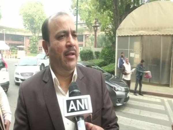 BSP MP Kunwar Danish Ali speaking to ANI on Thursday.