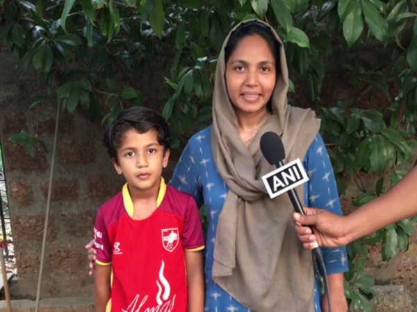 Danish with his mother. 