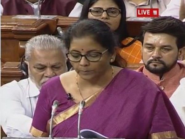 Union Finance Minister Nirmala Sitharaman [Photo Credit: Lok Sabha Tv]