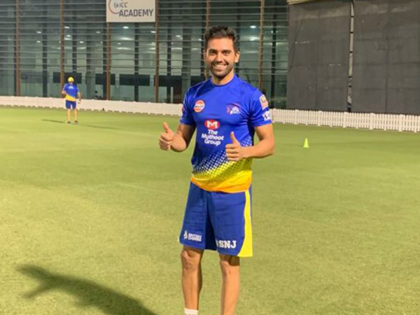 Indian all-rounder Deepak Chahar (Photo/CSK Twitter)