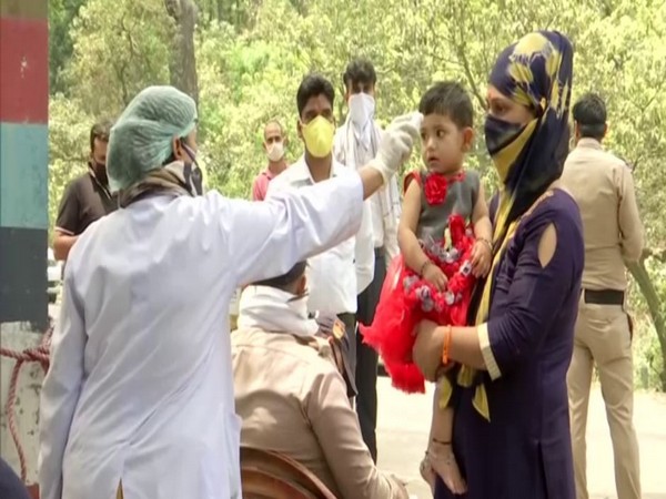 People being screened in Uttarakhand on Sunday. Photo/ANI