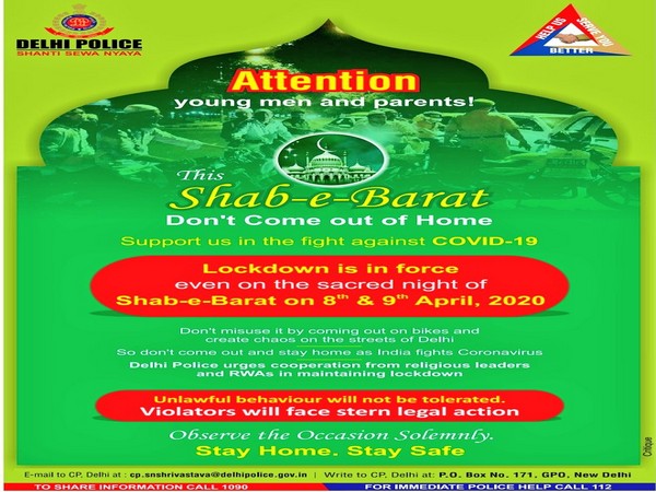 Image shared by Delhi Police on Sunday. Photo/ANI