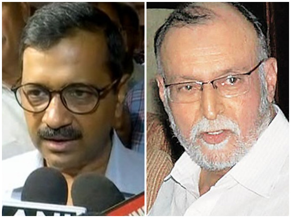Delhi CM Arvind Kejriwal (left), Lt Governor of Delhi Anil Baijal (right)