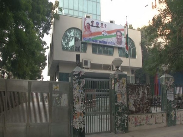 Visual from Delhi Congress office from February 11 morning. Photo/ANI