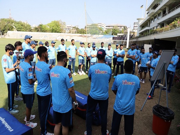 Delhi Capitals squad took part in their first nets session on Tuesday (Image: Delhi Capitals)