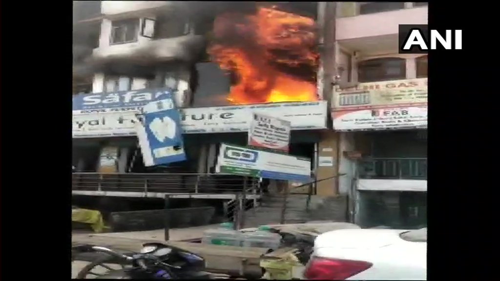 Delhi: Two dead after fire broke out in four-storey building 