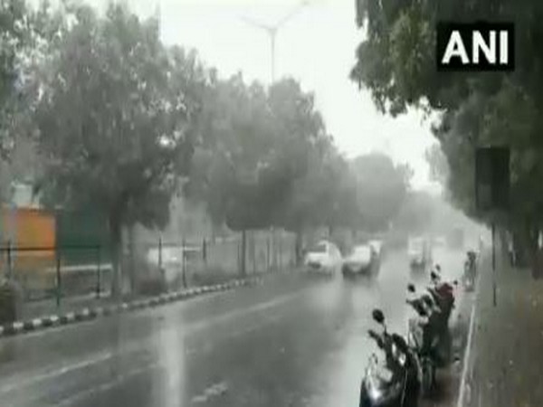 Parts of Delhi received rain earlier today. [Photo/ANI]