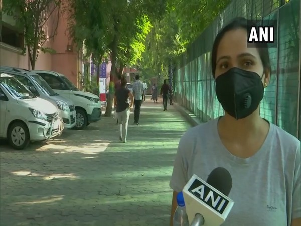A student appearing for UPSC Preliminary examinsation 2020 in New Delhi. (Photo/ANI)