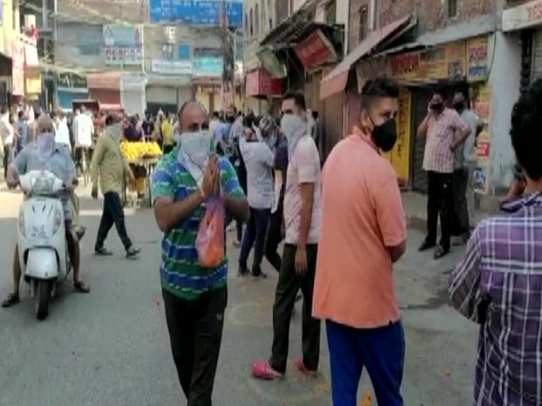Visual from the incident in Chander Nagar area on Tuesday. Photo/ANI