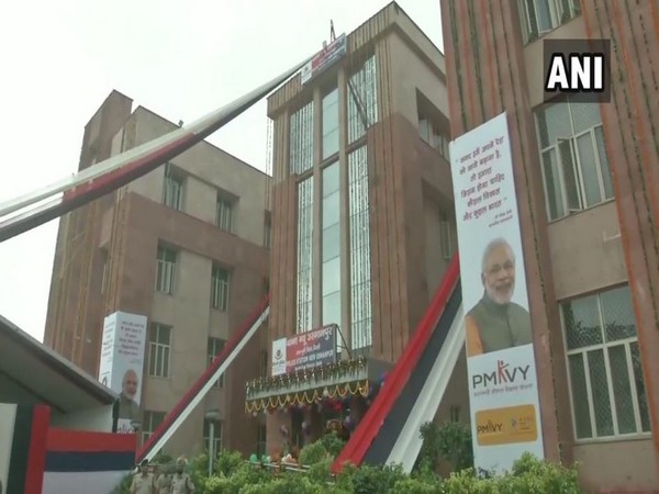 A new building for New Usmanpur police station was inaugurated on Friday. Photo/ANi