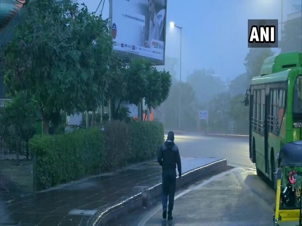 Visual from Krishi Bhawan in New Delhi on Thursday. Photo/ANI