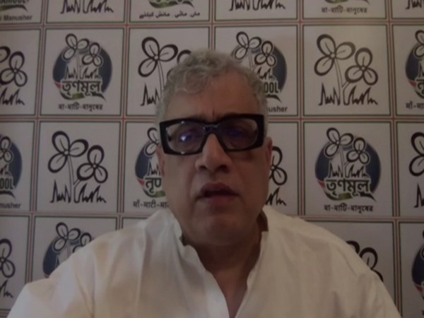 TMC leader Derek O'Brien speaking during a video conference on Tuesday. Photo/ANI
