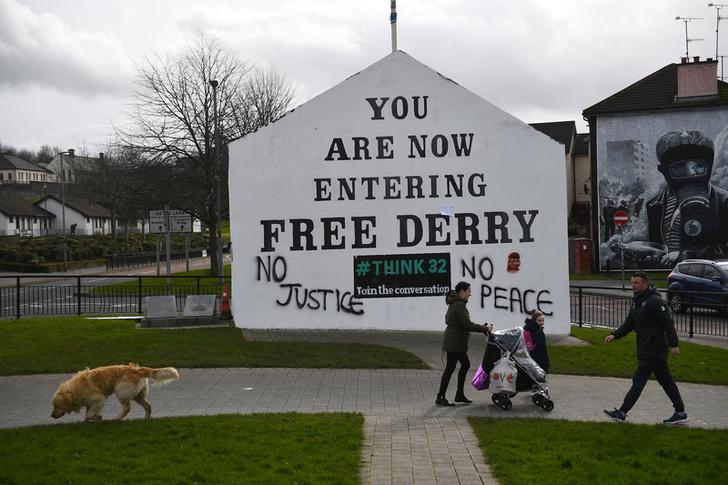 Graffiti at the Derry corner in Londonderry, Northern Ireland