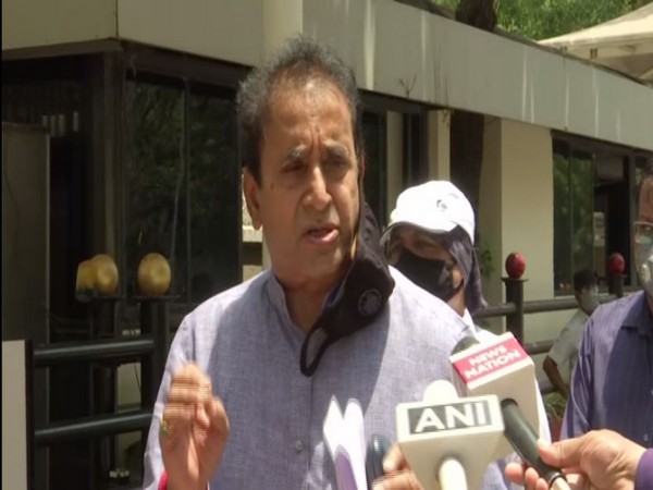 Maharashtra Home Minister Anil Deshmukh speaking to media persons in Mumbai on Monday. Photo/ANI