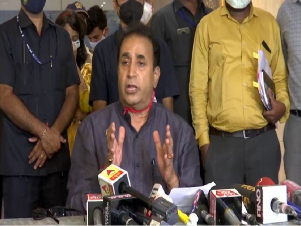 Maharashtra Home Minister Anil Deshmukh speaking to media persons in Mumbai on Wednesday. [Photo/ANI]