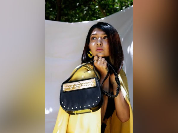 Designer Sonika donning Athena from the collection