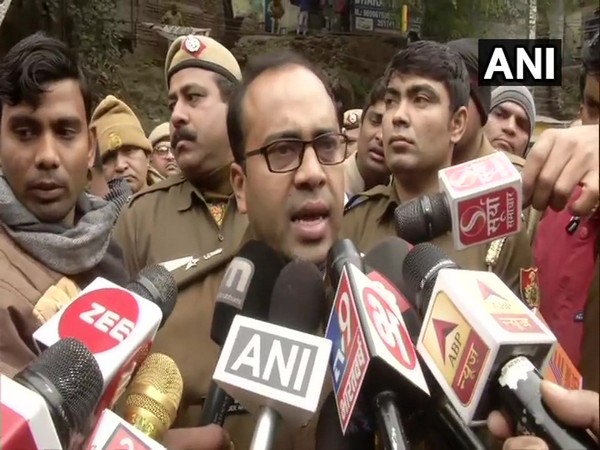 Deputy Commissioner of Police (Southwest) Devender Arya speaking to reporters in New Delhi on Tuesday.