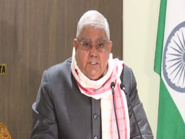 West Bengal Governor Jagdeep Dhankhar speaking at a press conference in Kolkata. Photo/ANI
