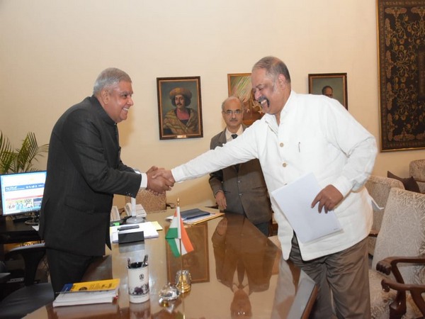 West Bengal Chief Secretary Rajiva Sinha met Governor Jagdeep Dhankhar at Raj Bhavan in Kolkata on Tuesday.