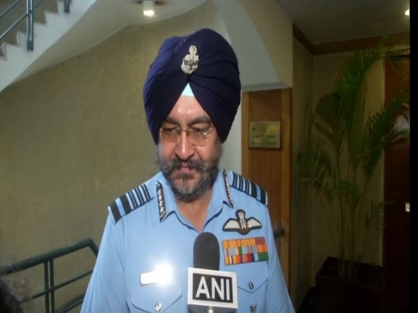 IAF Chief BS Dhanoa in conversation with ANI on Wednesday. Photo/ANI