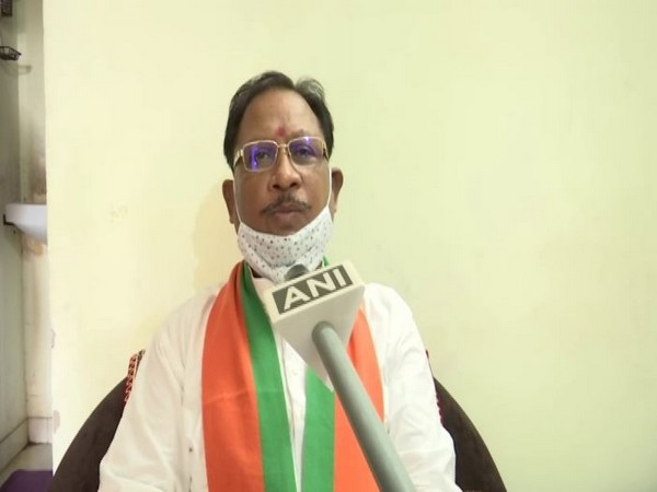 BJP state president Vishnu Dev Sai talking to ANI in Raipur on Thursday. photo/ANI