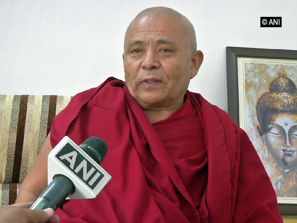 Deputy Speaker of Tibetan Parliament-in-Exile Acharaya Yeshi Phungstok speaking to ANI in Dharamshala on Friday (Photo/ANI) 