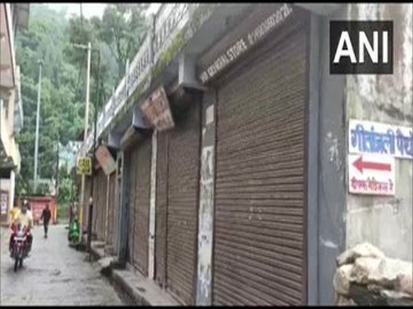 Empty streets in Pithoragarh's Dharchula area following the detection of 15 new COVID-19 positive cases in the border town.
