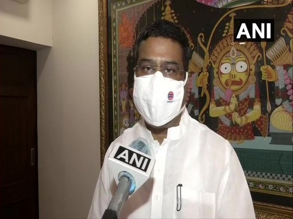 Union Minister Dharmendra Pradhan talking to ANI in New Delhi on Monday. Photo/ANI