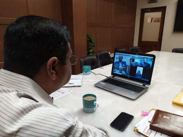 Union Minister Dharmendra Pradhan reviews status of supplies of petroleum products, steel plants via video conference (Source - Twitter)