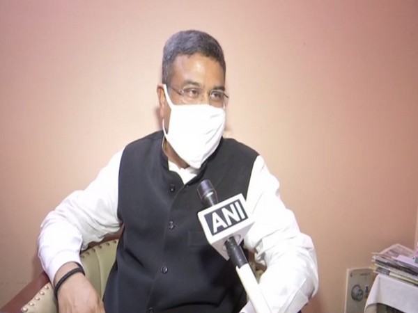 Union Minister Dharmendra Pradhan speaking to ANI on Wednesday in Patna. [Photo/ANI]