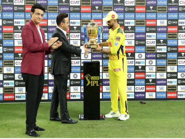 MS Dhoni with Sourav Ganguly and Jay Shah (Photo/ iplt20.com)