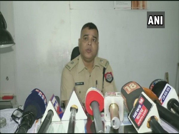 Assitant Superintendent of Police, Dhruva Bora speaking to reporters in Dibrugarh, Assam on Sunday.