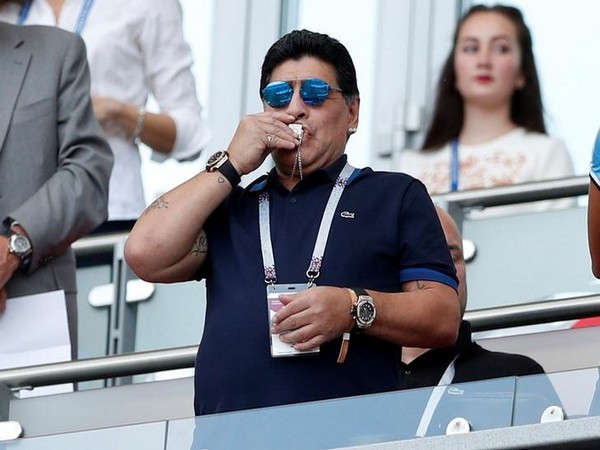 Argentine football legend Diego Maradona