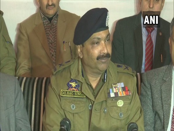 Director General of Police (DGP), Jammu and Kashmir, Dilbag Singh speaking at a press conference in Jammu on Tuesday. Photo/ANI