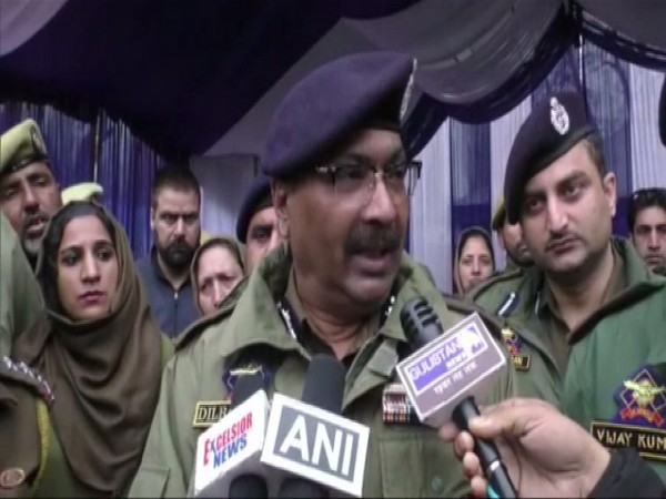Jammu and Kashmir DGP Dilbagh Singh speaking to reporters in Baramulla on Friday. Photo/ANI