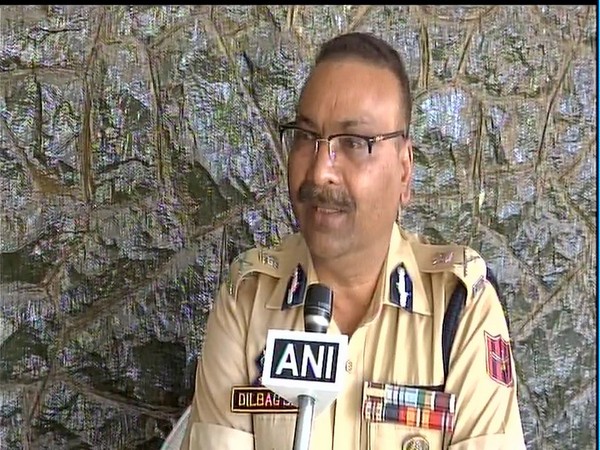 Jammu and Kashmir DGP Dilbagh Singh speaking to ANI in Srinagar on Tuesday. Photo/ANI