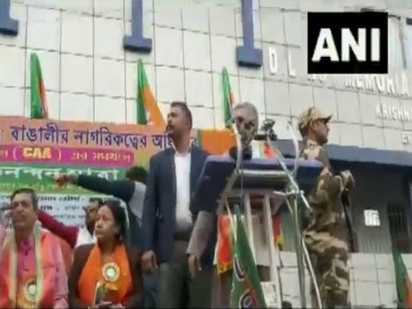 Dlip Ghosh addressing an event in Nadia