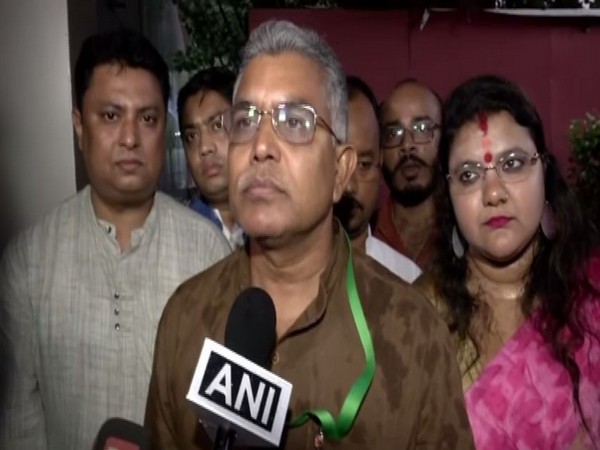 West Bengal BJP Chief Dilip Ghosh speaking to ANI