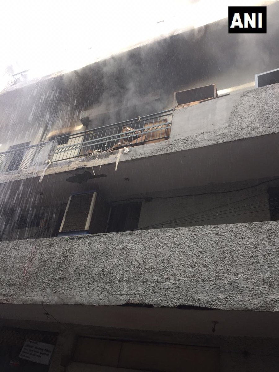 Fire breaks out at a paper factory in Dilshad Garden area on Saturday