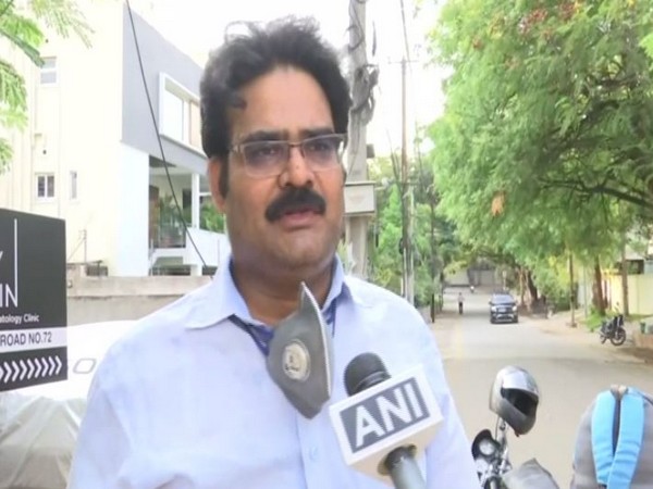 BJP leader Lanka Dinakar speaking to ANI in Hyderabad. [Photo/ANI]