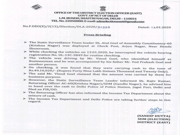 Office of the District Election Officer (East)