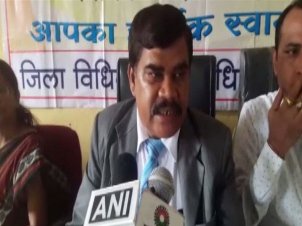 District Judge Rajender Pradhan speaking to reporters in Dantewada on Wednesday. Photo/ANI